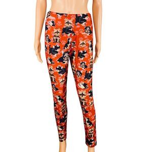 Shih Tzu Print Leggings Colorful Print Loungewear SZ 8  Stretchy Elastic Waist